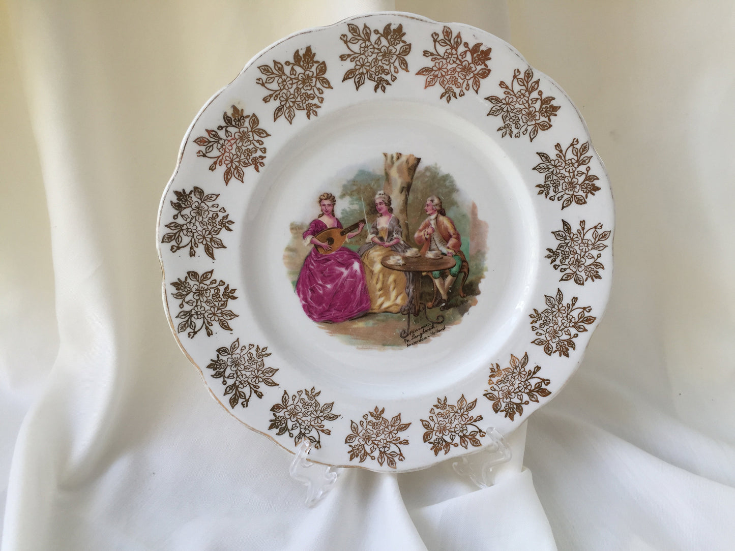 Royal Albert Fragonard Collectible 9"  Luncheon or Cake Plate