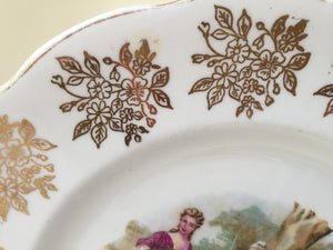 Royal Albert Fragonard Collectible 9" Square Dinner or Cake Plate
