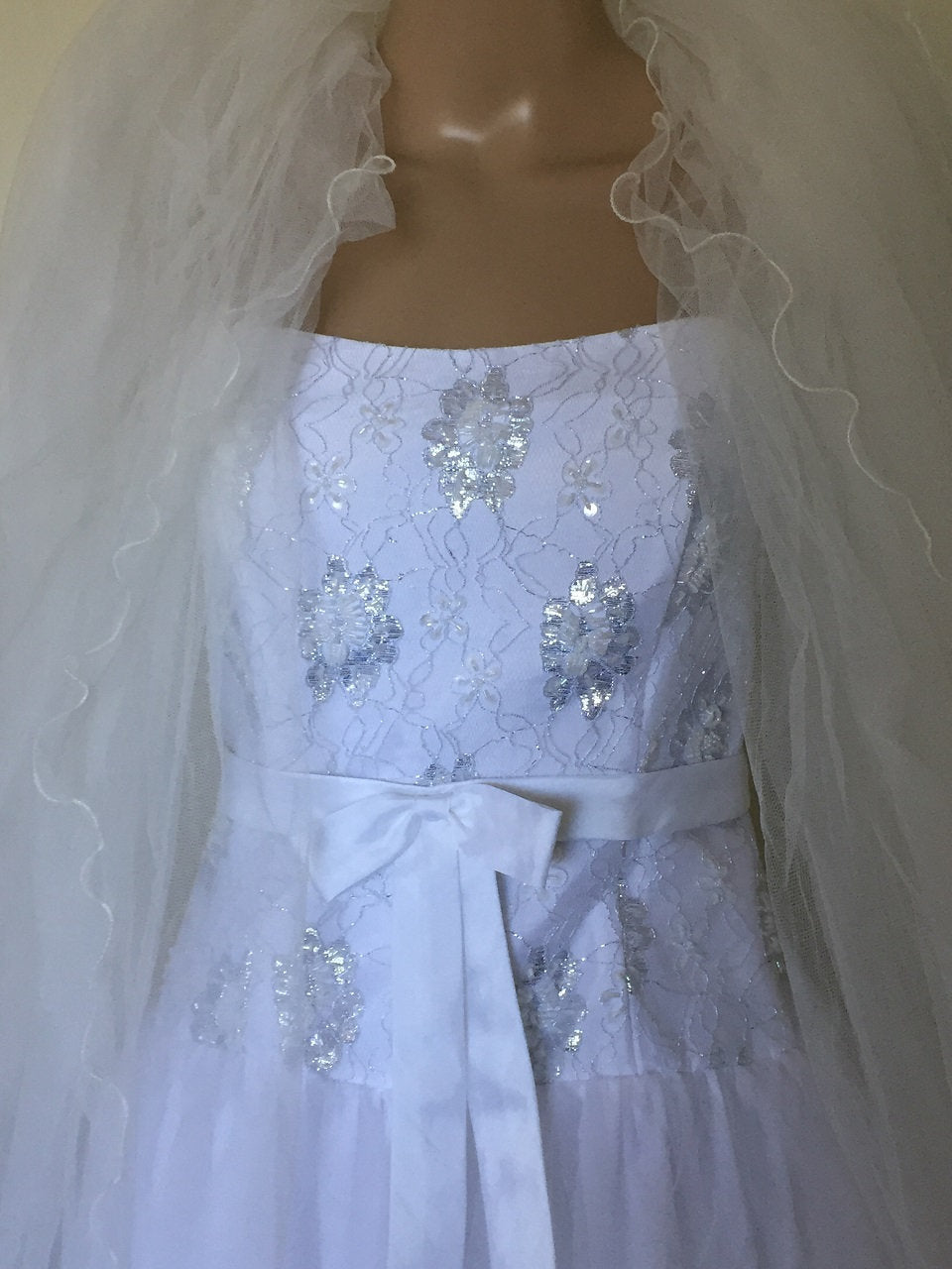 White Vintage Wedding Gown