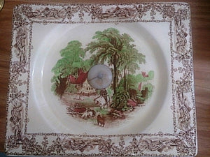 1940s Royal Staffordshire (UK) Cake Stand Rural Scenes "The Biarritz"