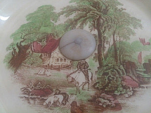 1940s Royal Staffordshire (UK) Cake Stand Rural Scenes "The Biarritz"